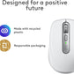 MX Anywhere 3S for Mac, Compact Wireless Bluetooth Mouse, 8K DPI Any-Surface Tracking, Quiet Clicks, USB C, Wireless Mouse for Macbook Pro, Macbook Air, Imac, Ipad - Pale Grey