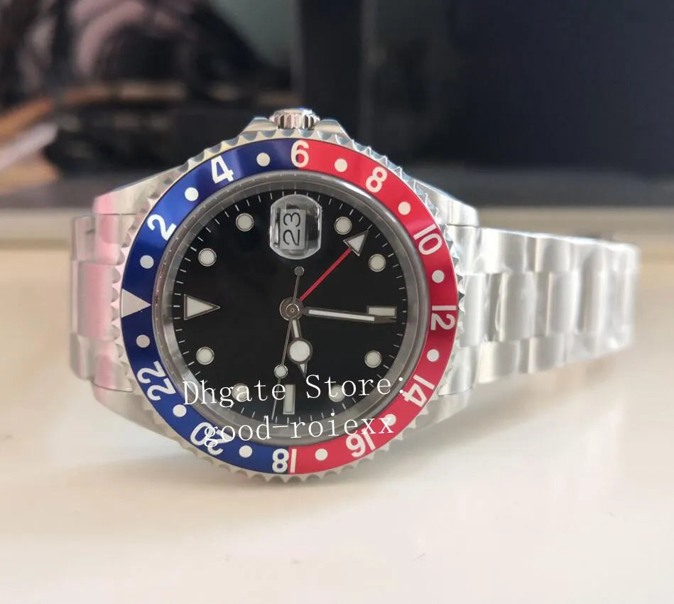 Antique Watches Men V2 Version Alloy Bezel Watch Men'S Bp Vintage 1675 Automatic 2813 Movement Stainless Steel BPF Factory 16710 Date Dress Wristwatches