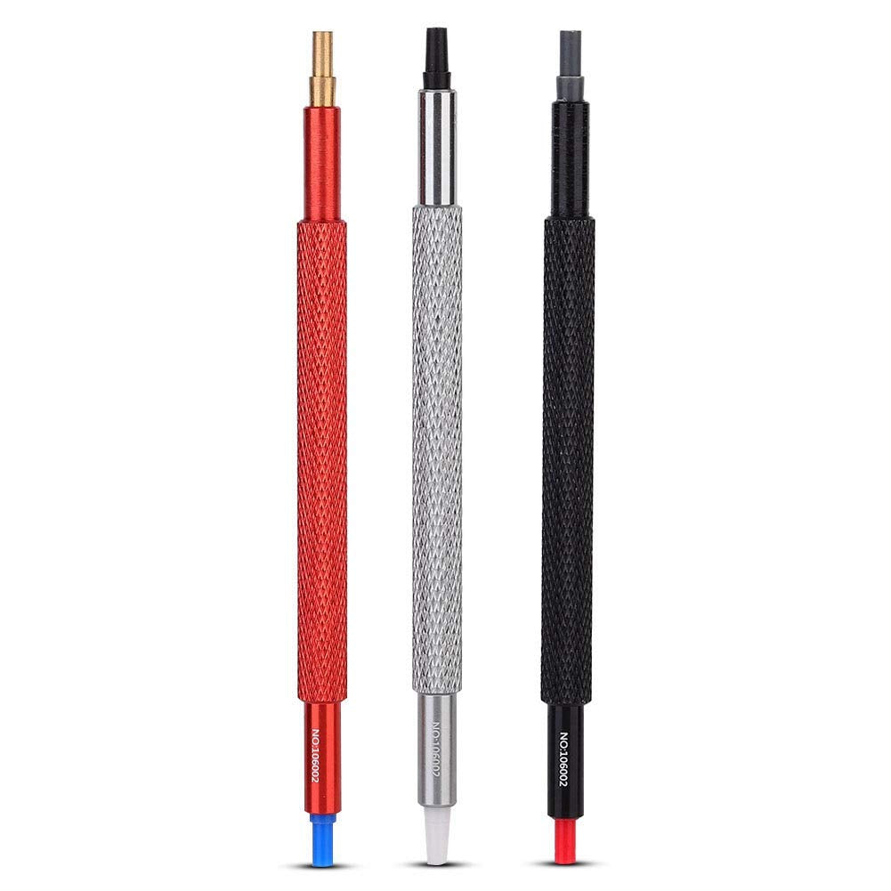 3Pcs/Lot Watch Hand Pressers Pusher Fitting Set Kit Watchmakers Wristwatch Repair Tool Watch Strap Repair Tool Link Pin Remover Repair Tool Metal