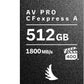 - AV PRO Cfexpress a Memory Card - 512 GB - High-Speed Cfexpress Type a Media - Compatible with Sony Alpha and Sony FX Cameras - up to 8K+ RAW Video and Photo