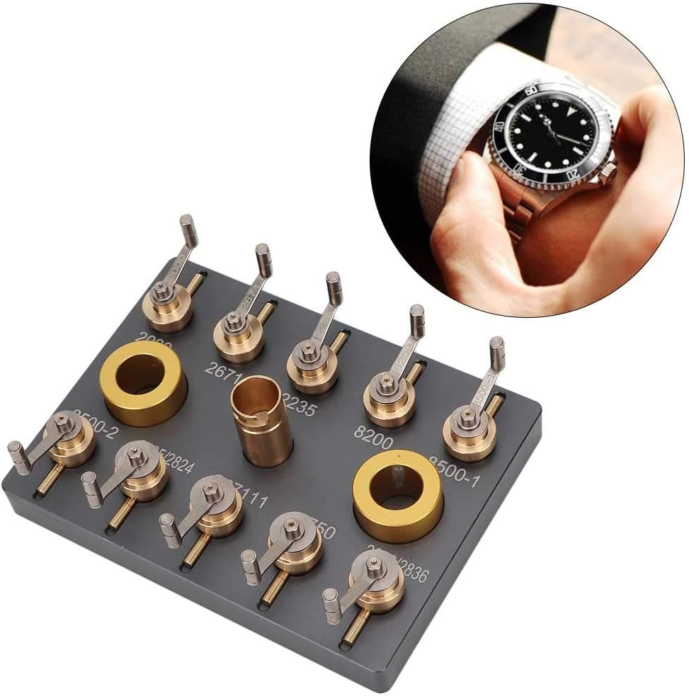 Watch Repair  Mainspring Winder Tool, 10 Types Watch Parts Repair Kits, Watch Mainspring Winder Replacement Accessories Barrels, Alloy Steel Kit