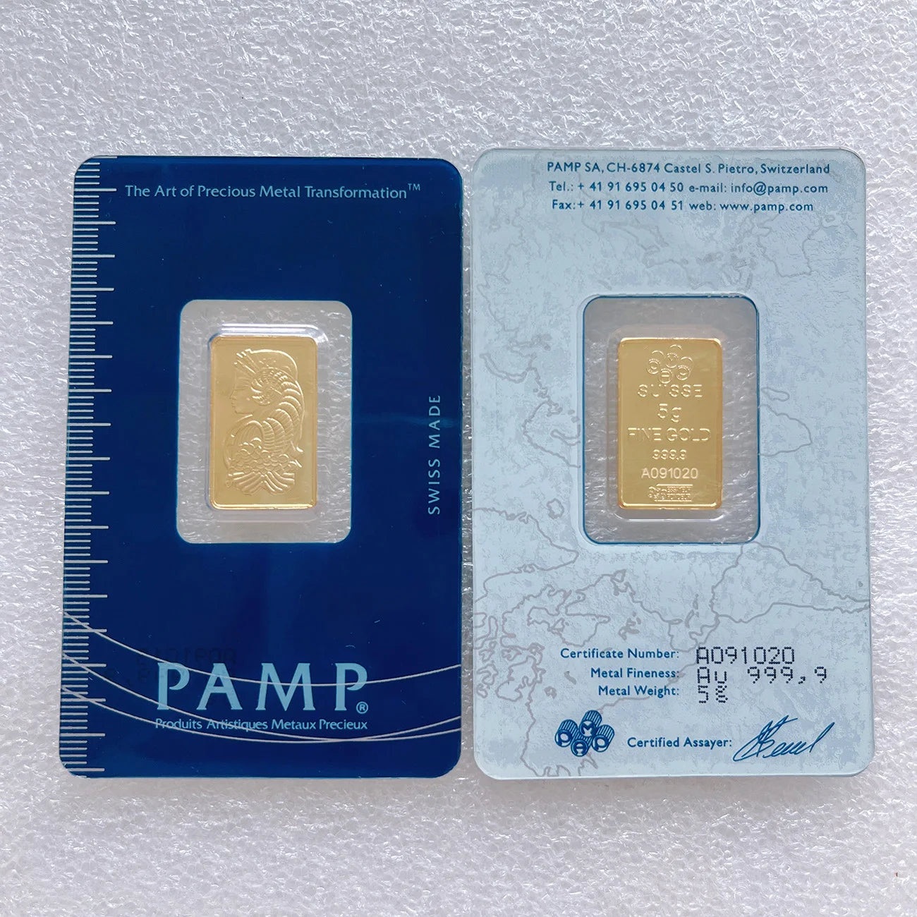 (Link 1) 1Oz/2.5G/5G/10G/20G/50G/100G Copper Bar 24K Gold Plated Bullion Ingot (Sealed Packaging) Non-Magnetic Unique Serial No.