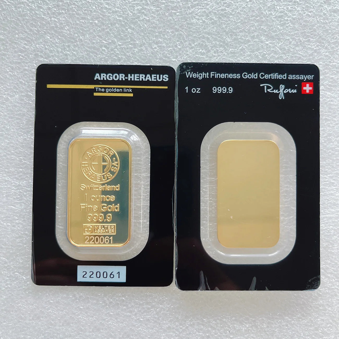 (Link 1) 1Oz/2.5G/5G/10G/20G/50G/100G Copper Bar 24K Gold Plated Bullion Ingot (Sealed Packaging) Non-Magnetic Unique Serial No.