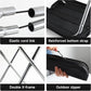 Camping Stool，Portable Foldable Stool Aldult Collapsible Chairs Fishing Stool for Outdoor Hiking 300 LBS Load Black 2-Piece Set