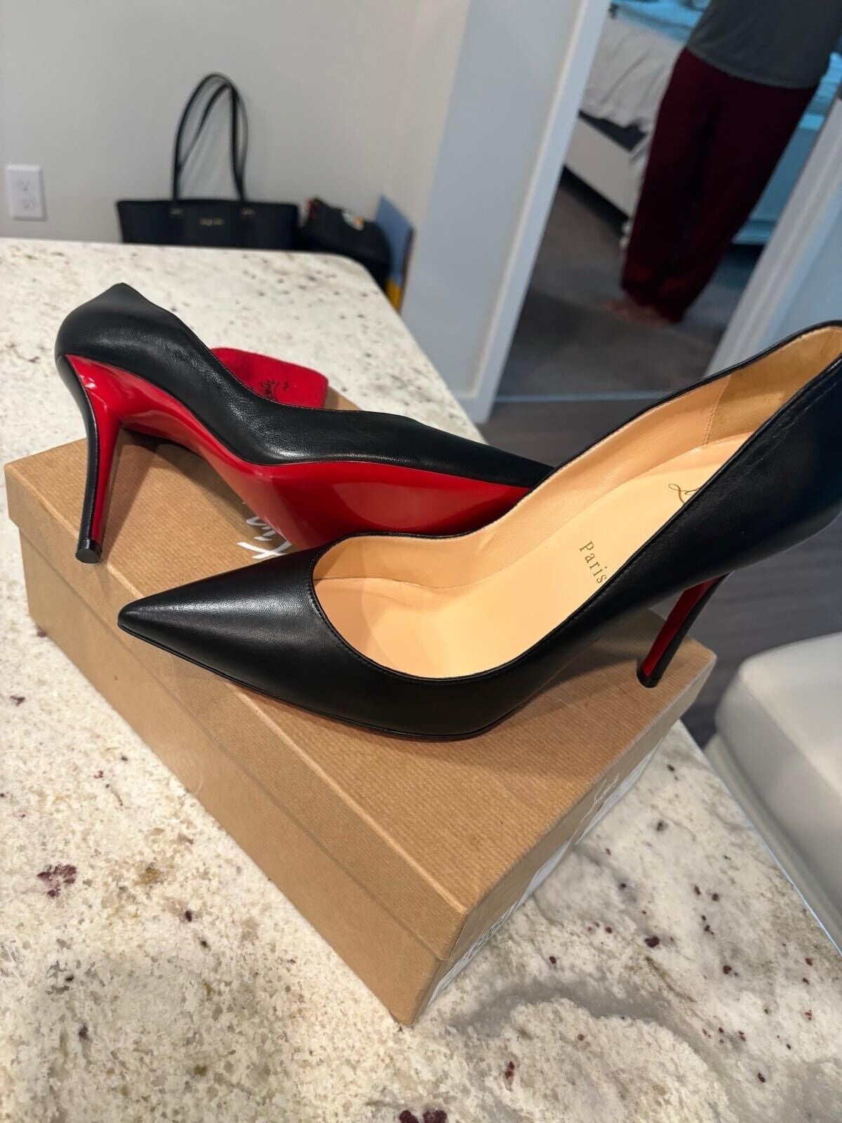 Christian Louboutin so Kate Pointed Toe Pump - Black, US7