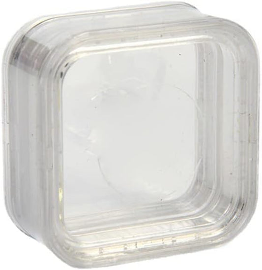 1Pc Floating Frame Box Coin Display Elasticity Membrane Jewelry Storage Box Dustproof for Bracelet Earring Antique Clear Floating Display Holder Elasticity Membrane Jewelry Storage Box (40Mm)