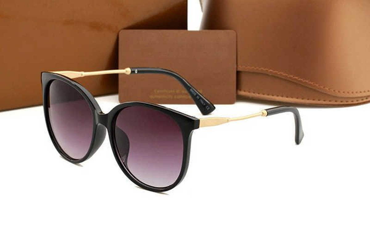 Mens Womens Designer Sunglasses Sun Glasses round Fashion Gold Frame Glass Lens Eyewear for Man Woman with Original Cases Boxs Mixed Color