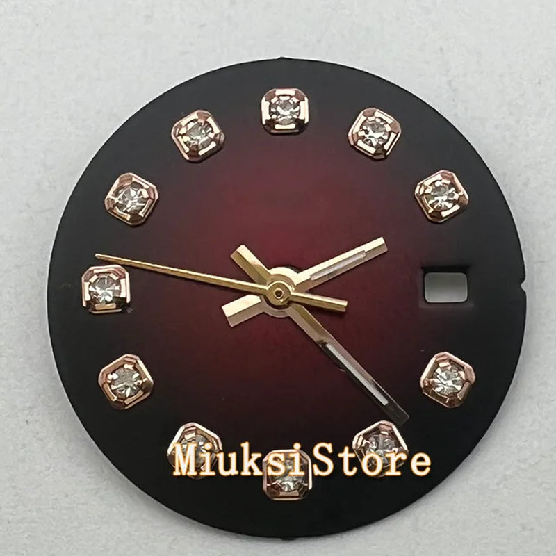 26Mm NH05 Watch Case Silver Gold Sapphire Glass Stainless Steel Fit NH05 NH06 NH05A NH06A Automatic Movement Watch Parts