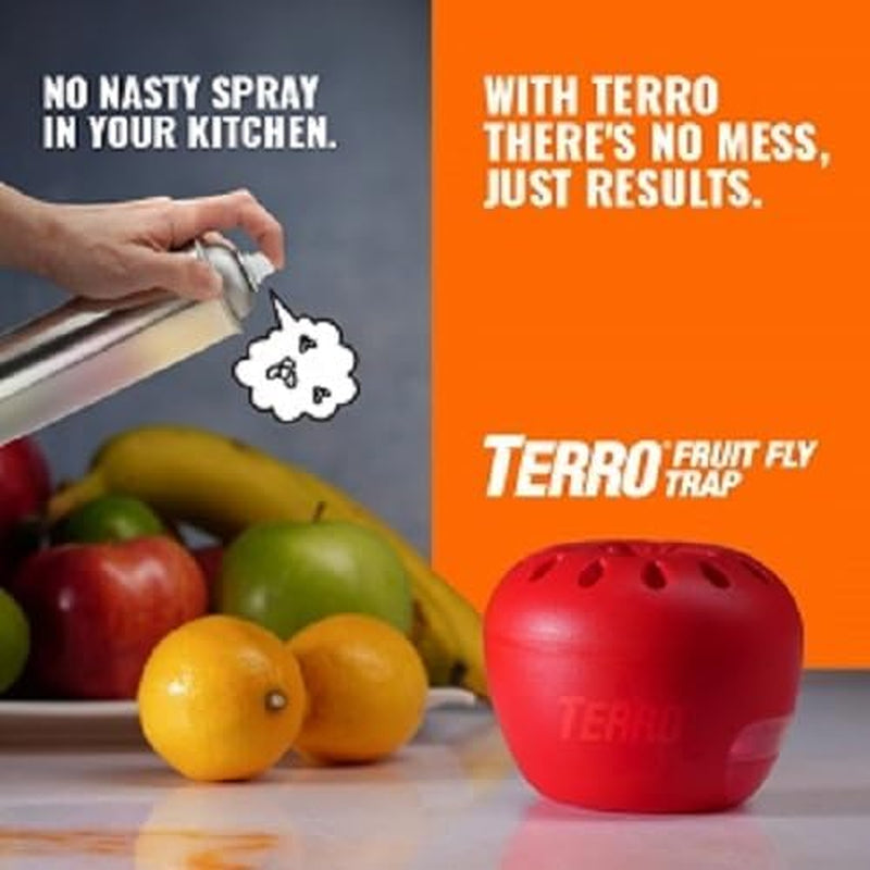 T2512 Ready-To-Use Indoor Fruit Fly Killer and Trap with Built in Window - 12 Traps + 540 Day Lure Supply