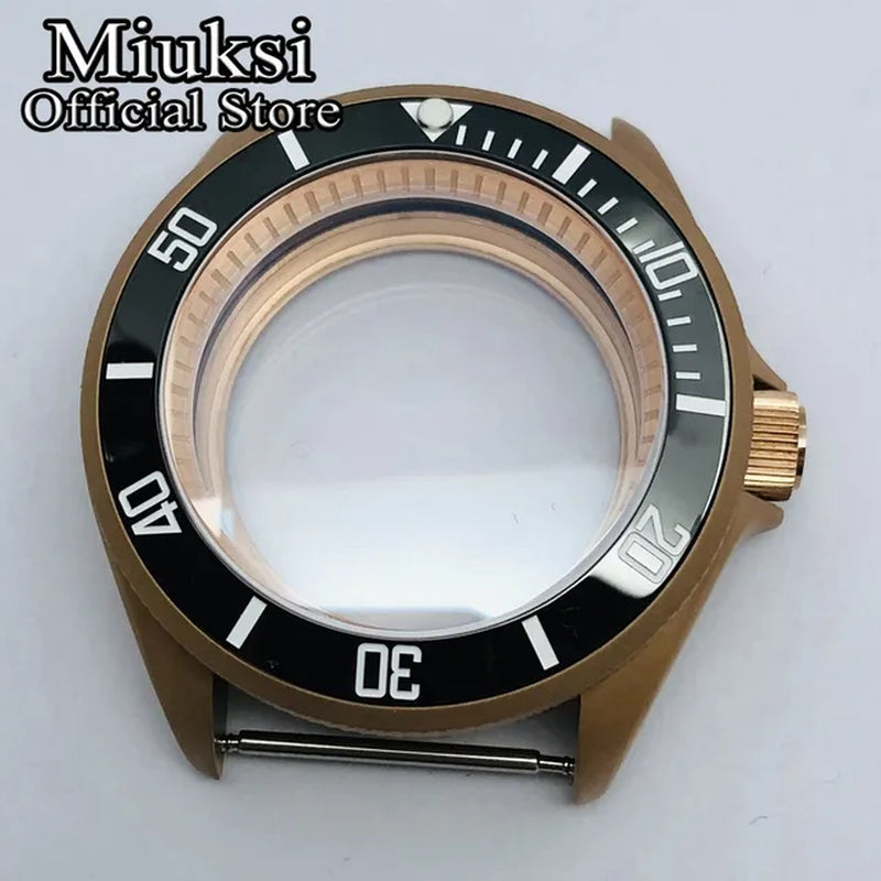 42Mm Watch Case Domed Sapphire Glass Ceramic/Titanium Bezel 200M Water Resistant Fit NH35 NH36 Movement