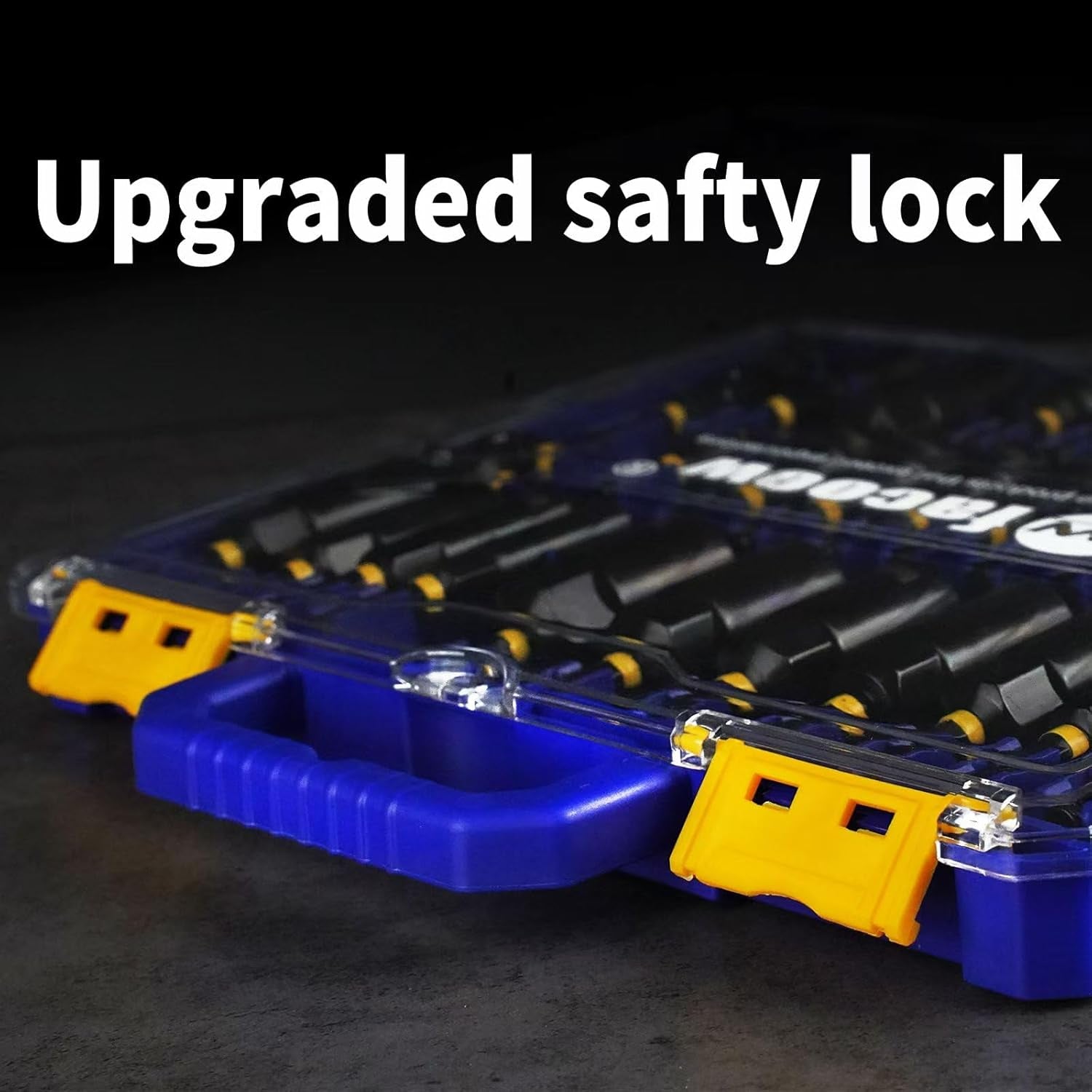 55PCS Impact Nut Driver Set, Deep Nut Driver Set with Wing Nut Driver, Metric & SAE Magnetic Nut Driver Sets with Pivoting Nutsetter Quick-Release Extention, Impact Bits with Socket Adapter