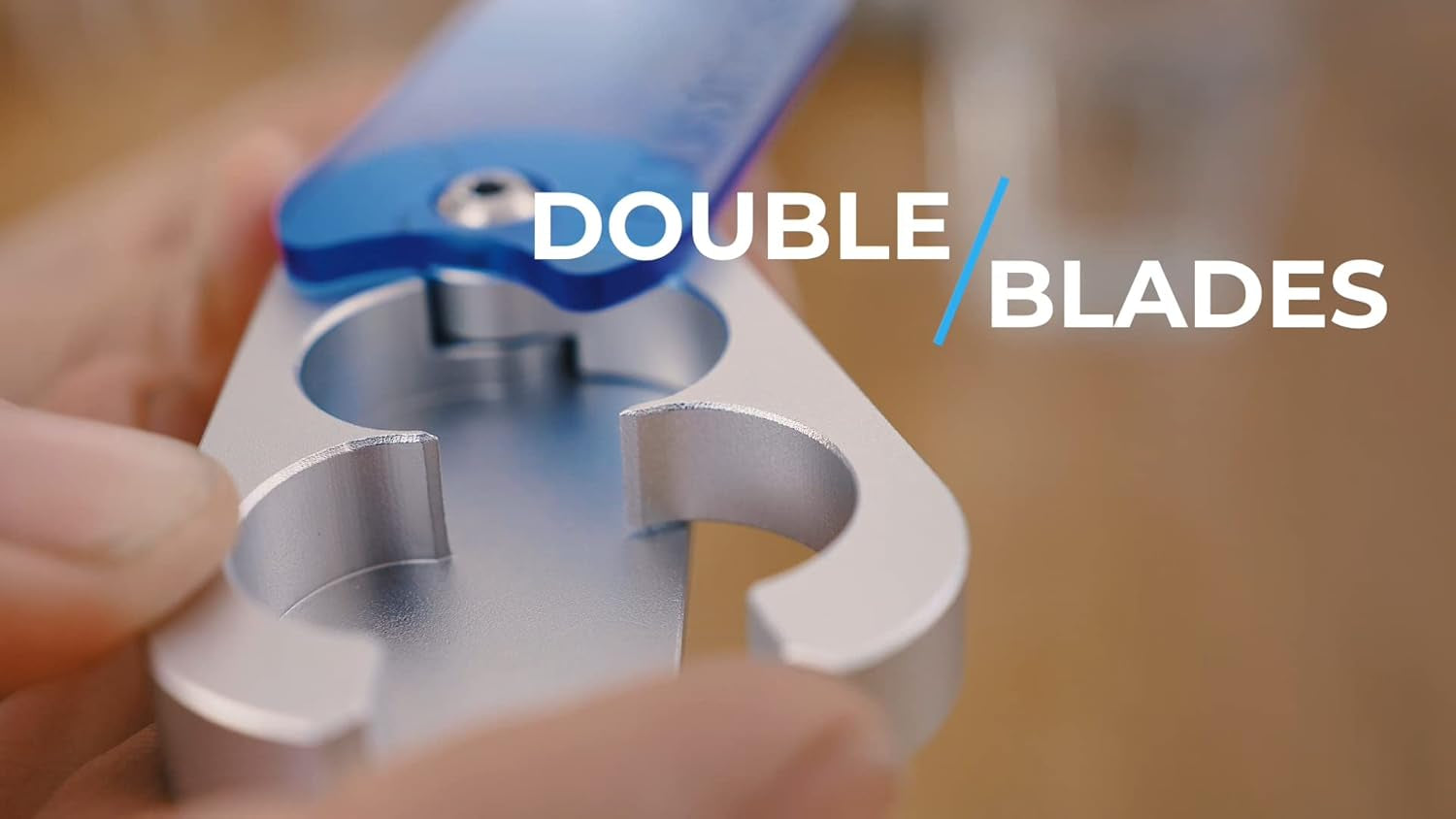 Pill Splitter with Precision Aluminum Blades, Safely and Cleanly Cuts Small and Large Tablets, Vitamins, and Pills, Easy Tablet Divider for Accurate Medication Dosing