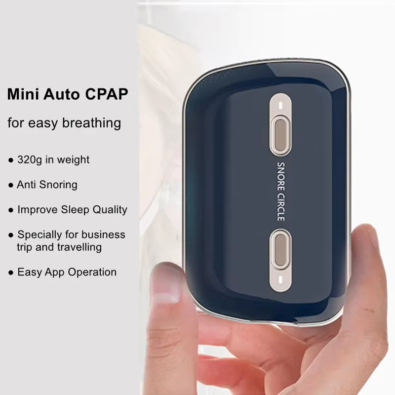 Bluetooth Mini CPAP Stop Snoring APAP Portable anti Snoring and Sleep Apnea for Sleep Apnea Syndrome and OSA Sleep Aid with Mask