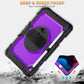 Case for Ipad 9Th/ 8Th/ 7Th Generation 10.2 Inch (Case for Ipad 9/8/ 7 Gen): with Strong Protection, Screen Protector, Hand/Shoulder Strap, Rotating Stand, Pencil Holder - Purple