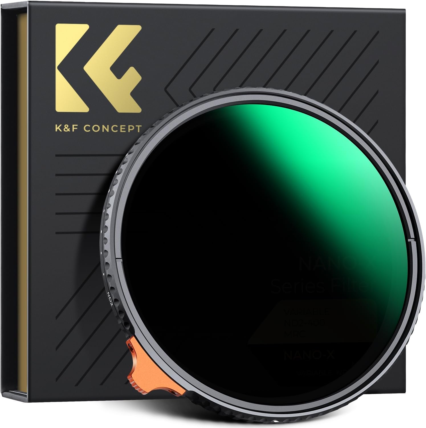 95Mm Putter Variable ND Filter ND2-ND400 (1-9 Stops) 28 Multi-Layer Coatings Import AGC Glass Adjustable Neutral Density Filter for Camera Lens (Nano-X Series)