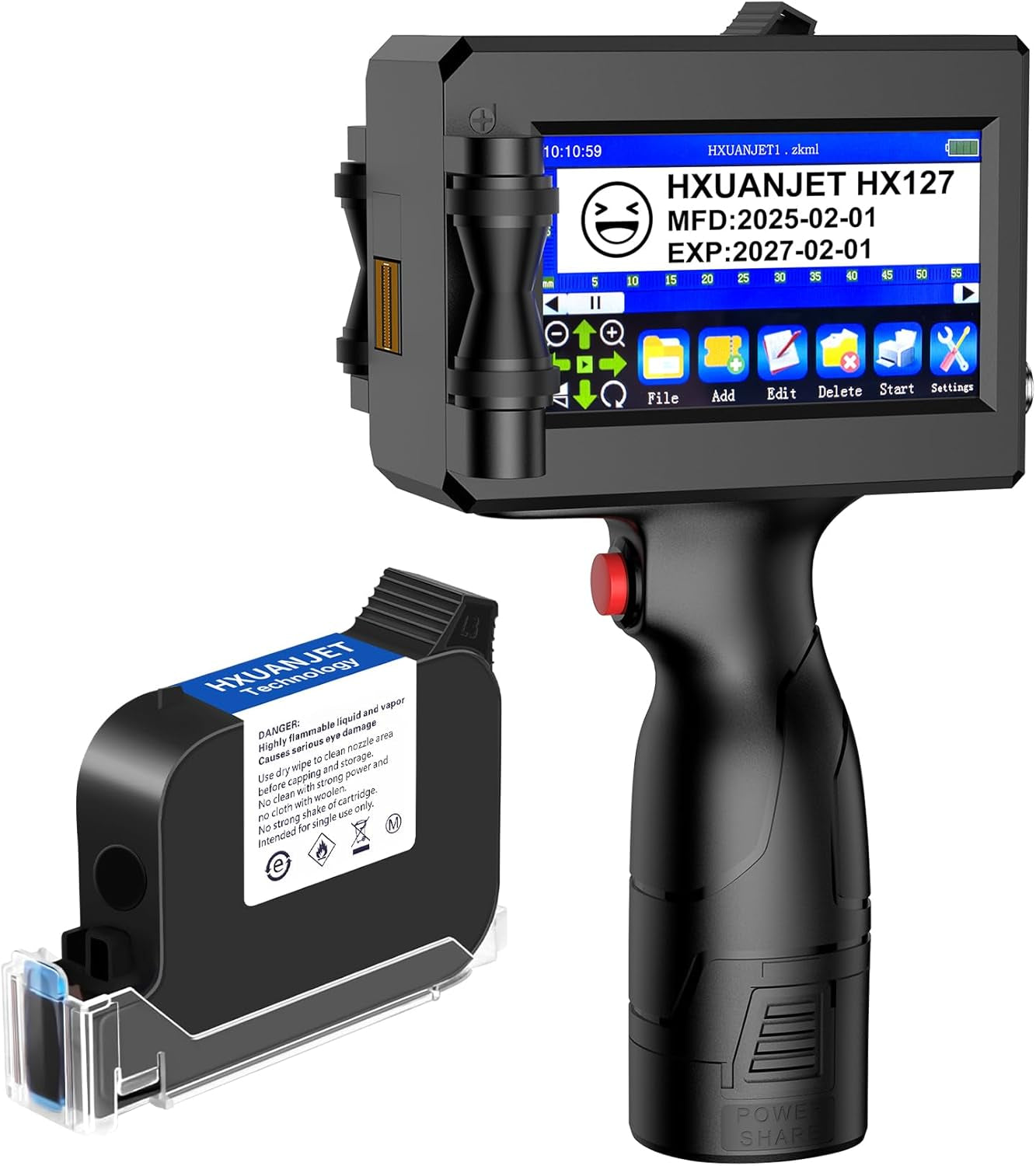 Handheld Inkjet Printer Battery for Portable Handheld Printer HX127