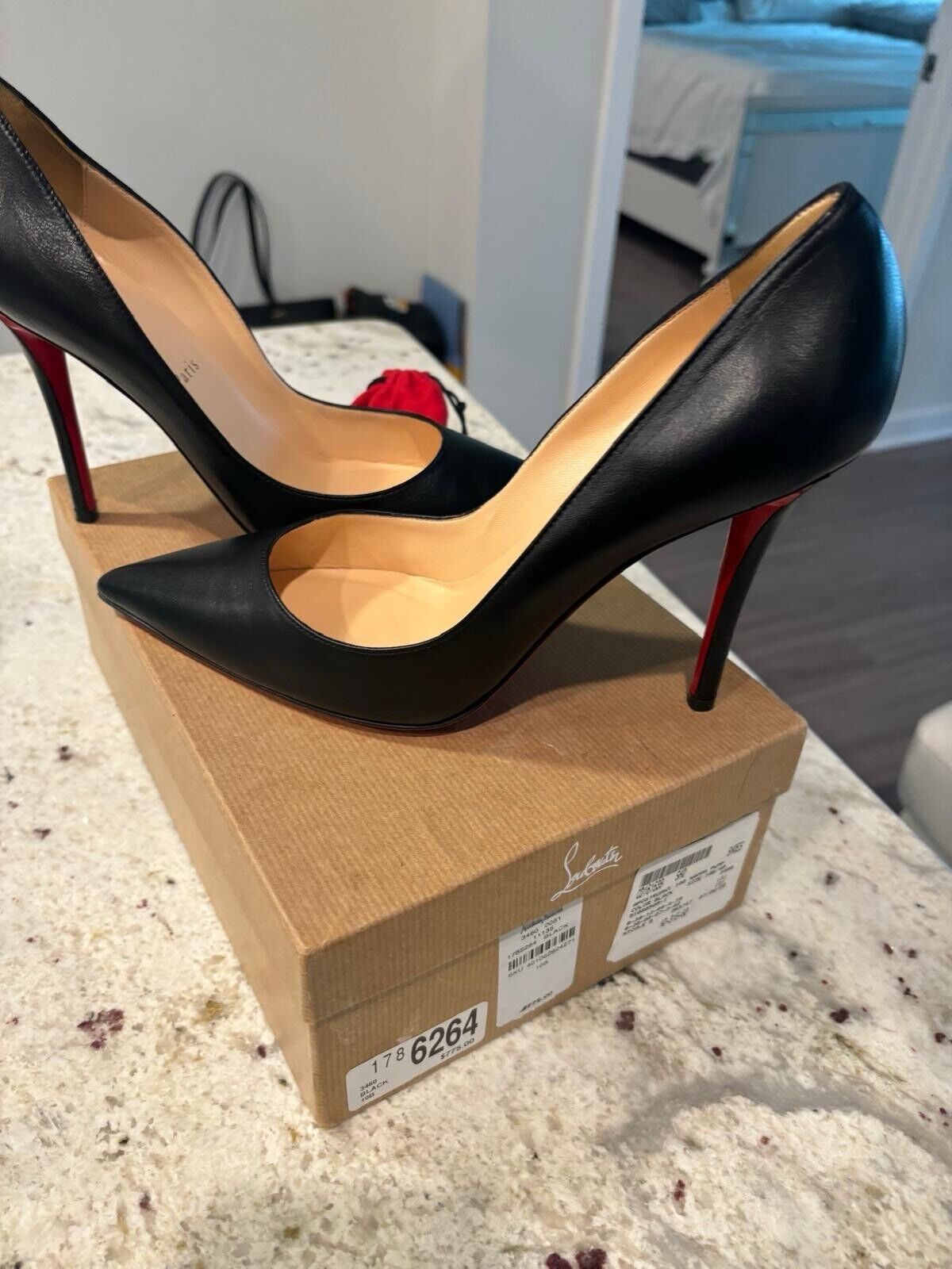 Christian Louboutin so Kate Pointed Toe Pump - Black, US7