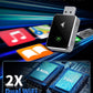Wireless Carplay Adapter, 2025 Upgraded 2-In-1 Mini Size Carplay & Android Auto, Convert Wired to Wireless with USB & Usb-C/Type-C, Plug & Play, Stable Control & No Delay, with Iphone & Android