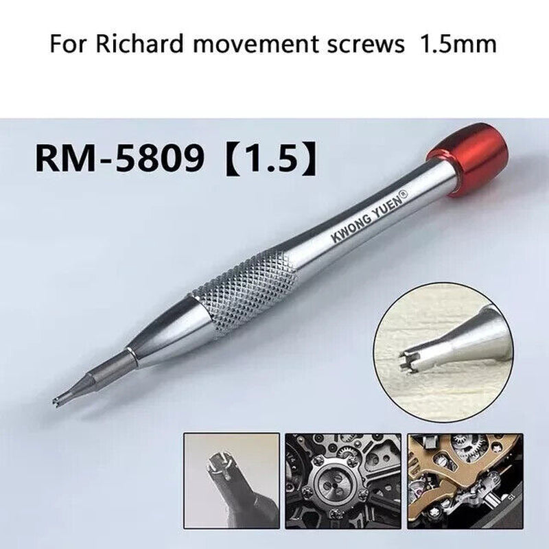 Watch Repair for RM Richard Mile Screwdriver Movement Screw 5-Jaw Prongs 1.5Mm