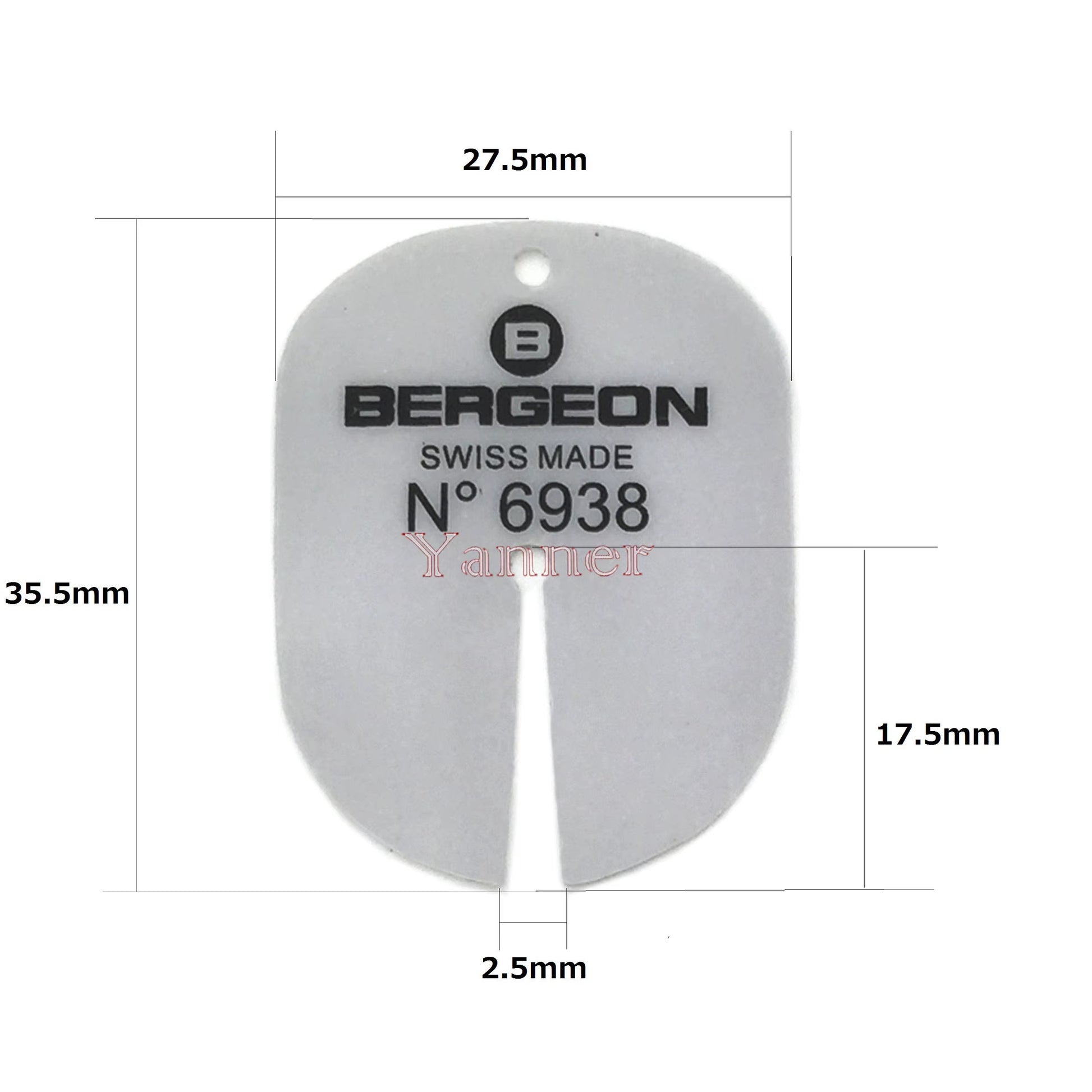 5PCS BERGEON 6938 DIAL PROTECTOR SHIM WATCH HANDS REMOVER SHIM for WATCH DAIL CUSHION WATCH REPAIR TOOLS