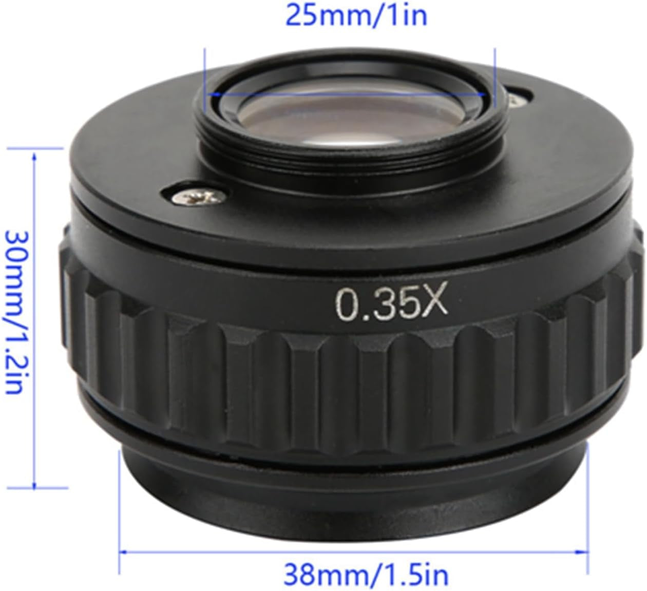 0.35X Microscope Adapter，Ctv Microscope Lens Camera Interface Adapters，Mount Lens Adapter Microscope Accessory，For Trinocular Stereo Microscope