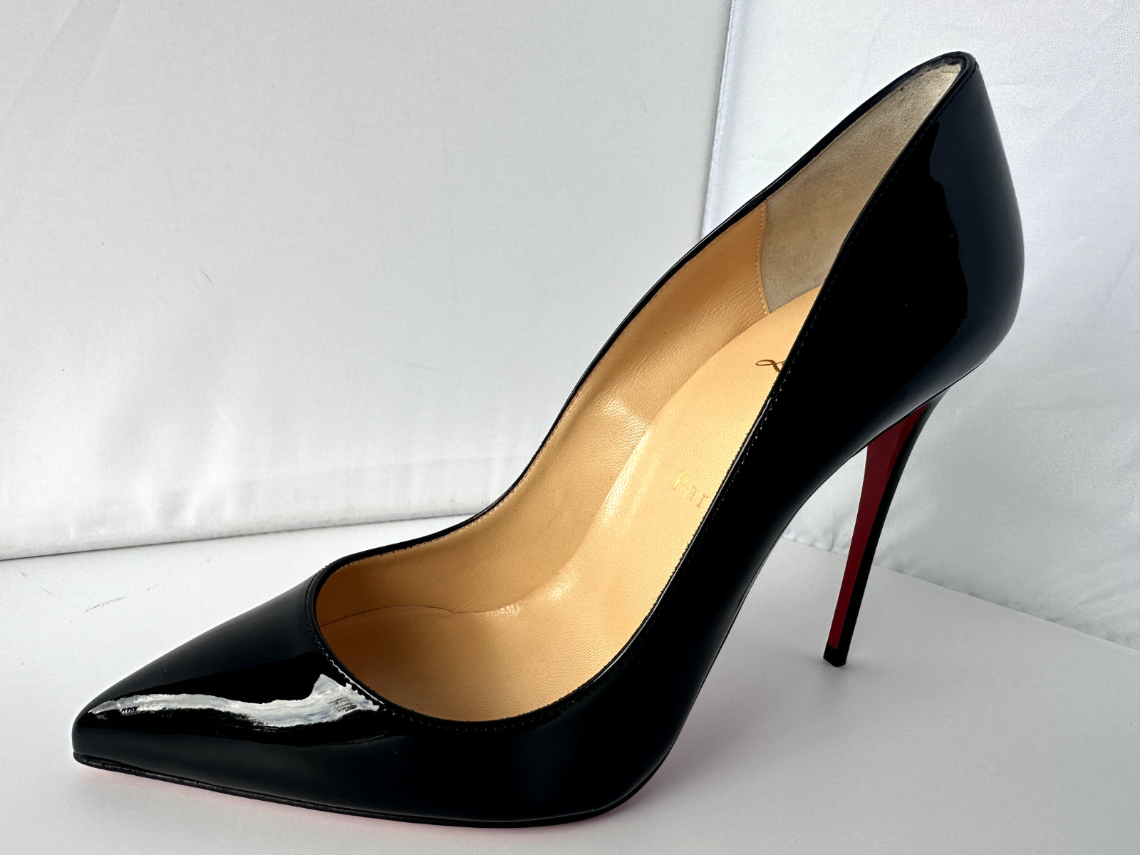 New Christian Louboutin Shoes so Kate 120MM Pumps Size 39 Black Patent Leather