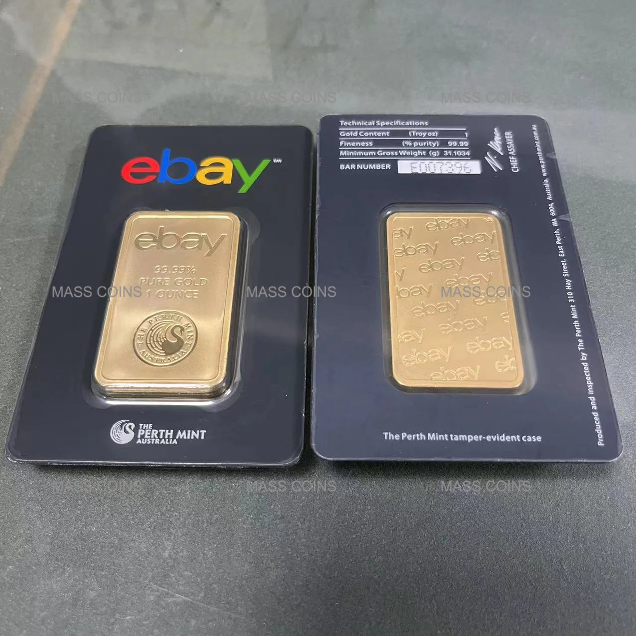 (Link 1) 1Oz/2.5G/5G/10G/20G/50G/100G Copper Bar 24K Gold Plated Bullion Ingot (Sealed Packaging) Non-Magnetic Unique Serial No.