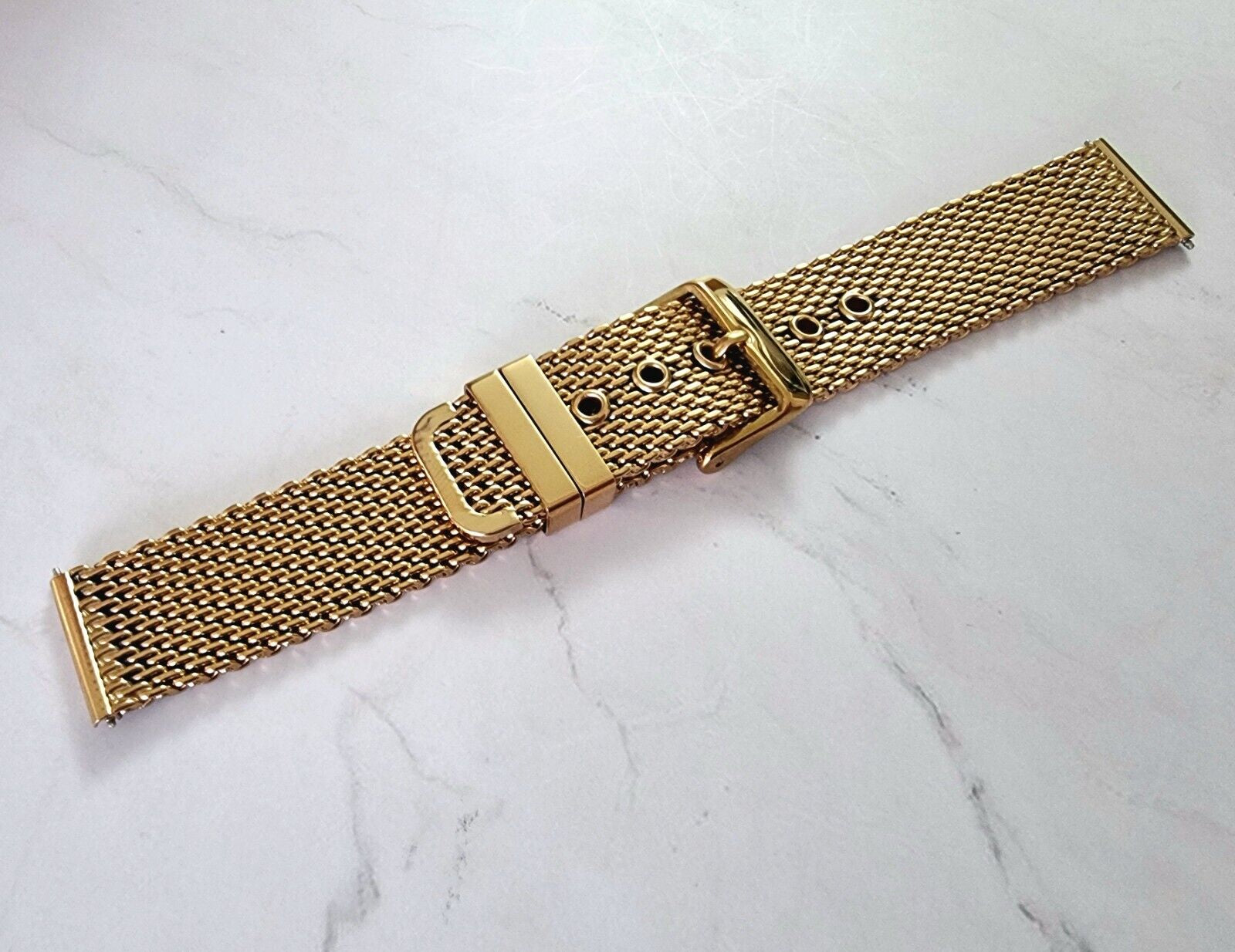 High Quality Shark Mesh Milanese Heavy Gold Watch Strap Band Mens 18Mm 20Mm 22Mm