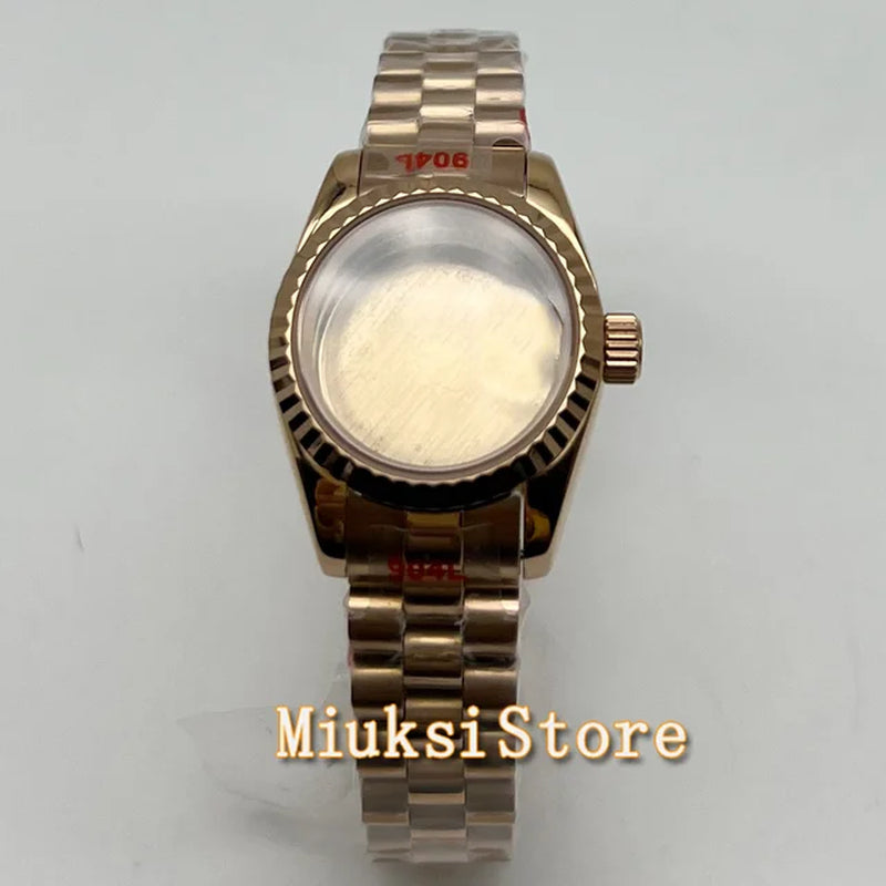 26Mm NH05 Watch Case Silver Gold Sapphire Glass Stainless Steel Fit NH05 NH06 NH05A NH06A Automatic Movement Watch Parts