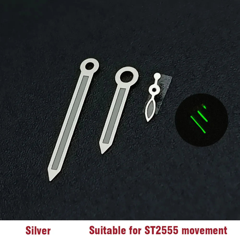 Watch ST2533/ST2557/ST2555/6497 Hands Green Luminous, Suitable for ST2557/ST2555/ST2533/6497 Movement Pointer Accessories