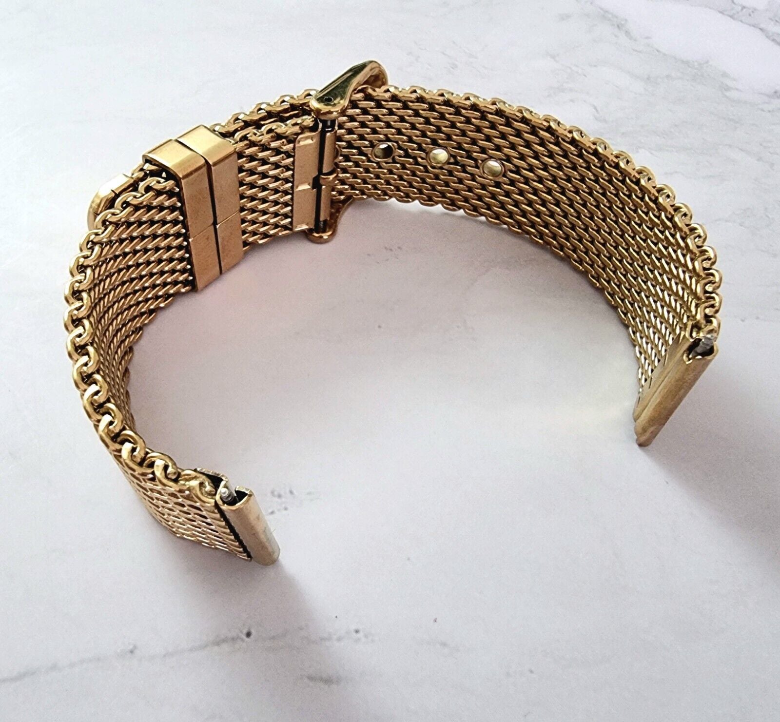 High Quality Shark Mesh Milanese Heavy Gold Watch Strap Band Mens 18Mm 20Mm 22Mm