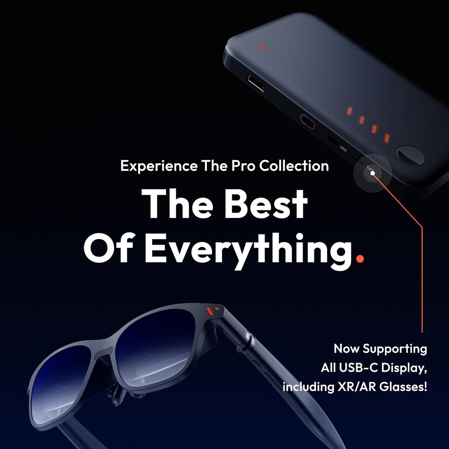 Pro Mobile Dock Compatible with Playstation, Co-Op Stream & Play, Supports 2D/3D Content, Fits Switch, Handheld Gaming Consoles, Fire TV, HDMI Devices, for USB-C Display & XR/AR Glasses