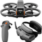 Avata 2 Fly More Combo (1 Battery), FPV Drone with Camera 4K, Immersive Experience, Built-In Propeller Guard, Easy Flip/Roll, FAA Remote ID Compliant, POV Content Camera Drone, Black