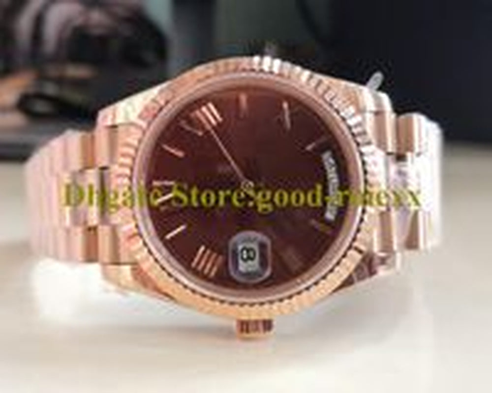 7 Colour Mens Watches Men Watch Bpf Green Brown Champagne White Automatic 2813 Movement BP Everose Time Day Date Rose Gold Crystal Chocolate Factory Wristwatches