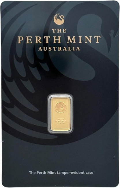 1 Gram Gold Bar - Australian  1 Gram Gold Bar in Card