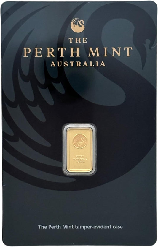 1 Gram Gold Bar - Australian  1 Gram Gold Bar in Card