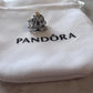 Authentic PANDORA Silver Cinderella Sparkling Carriage🎃 Charm💗 Flannelette Bag