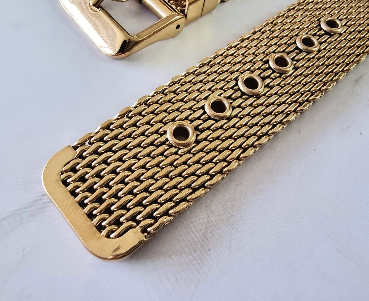 High Quality Shark Mesh Milanese Heavy Gold Watch Strap Band Mens 18Mm 20Mm 22Mm