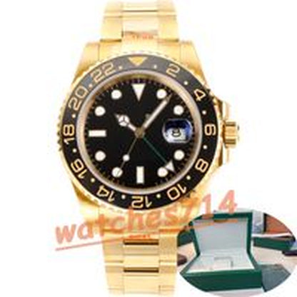 Mens Watch High Quality Luxury Watch 904L Clean Factory Top 3285 Watch Automatic Mechanical Movement 1:1 Ceramic Circle Gmt Standard Time 40Mm Water Proof Witn Box