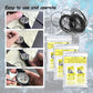 950Pcs O Ring Watch Back Gasket Rubber Seal Washers Set Watch Gaskets Kit Replacement O-Rings for Watch Backs Size 12-30Mm,0.6Mm