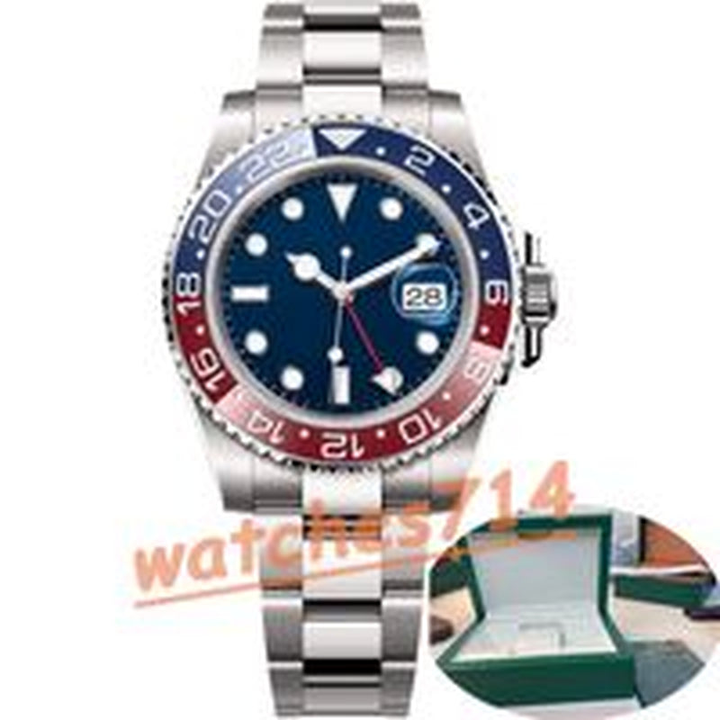 Mens Watch High Quality Luxury Watch 904L Clean Factory Top 3285 Watch Automatic Mechanical Movement 1:1 Ceramic Circle Gmt Standard Time 40Mm Water Proof Witn Box