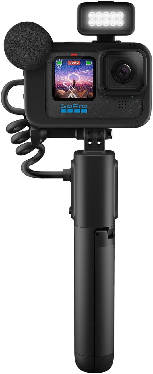 HERO12 Black Creator Edition - Includes HERO12 Black , Volta (Battery Grip, Tripod, Remote), Media Mod, Light Mod, Enduro Battery, and Carrying Case