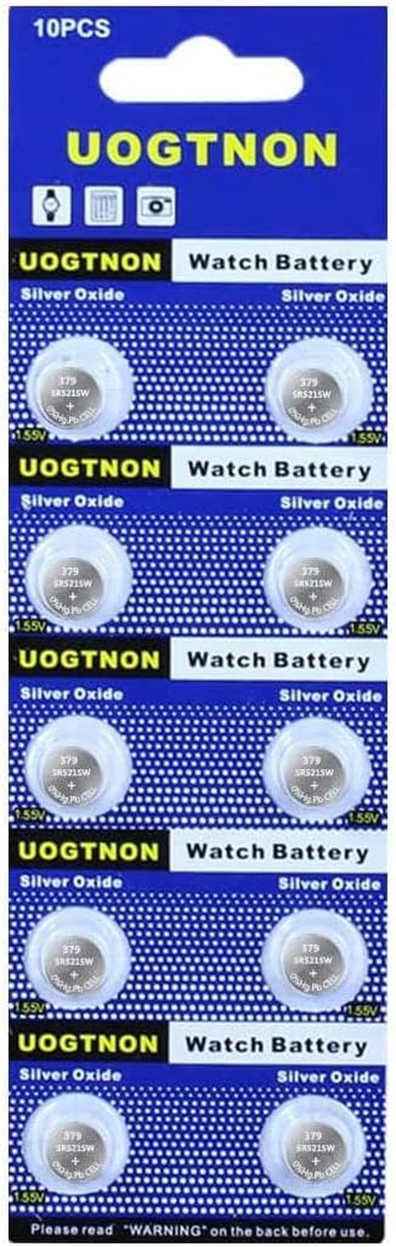 379 SR521SW V379 Watch Battery 1.5V Button Cell (10-Pack)