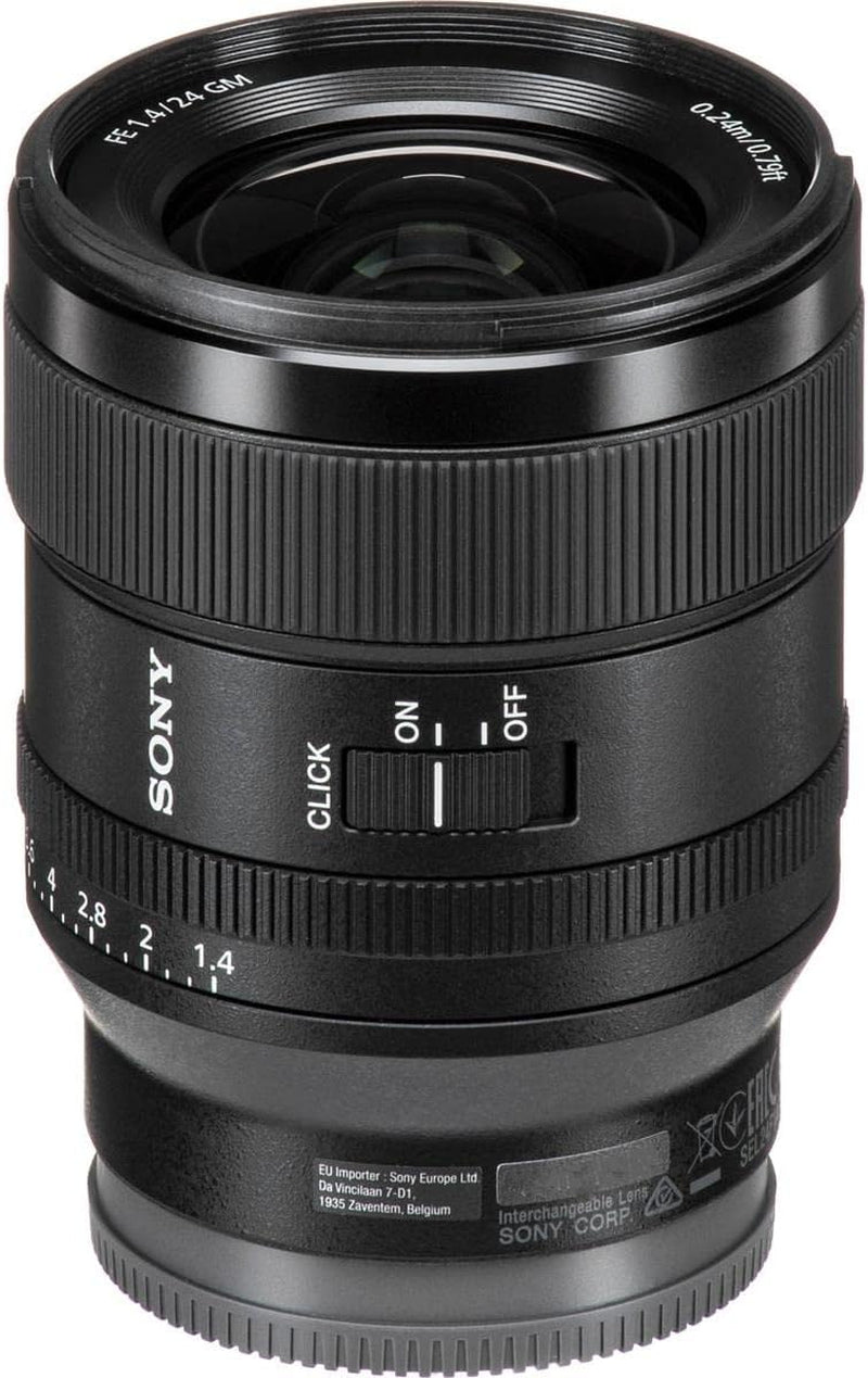 E-Mount FE 24Mm F1.4 GM Full Frame Wide-Angle Prime Lens (SEL24F14GM), Black