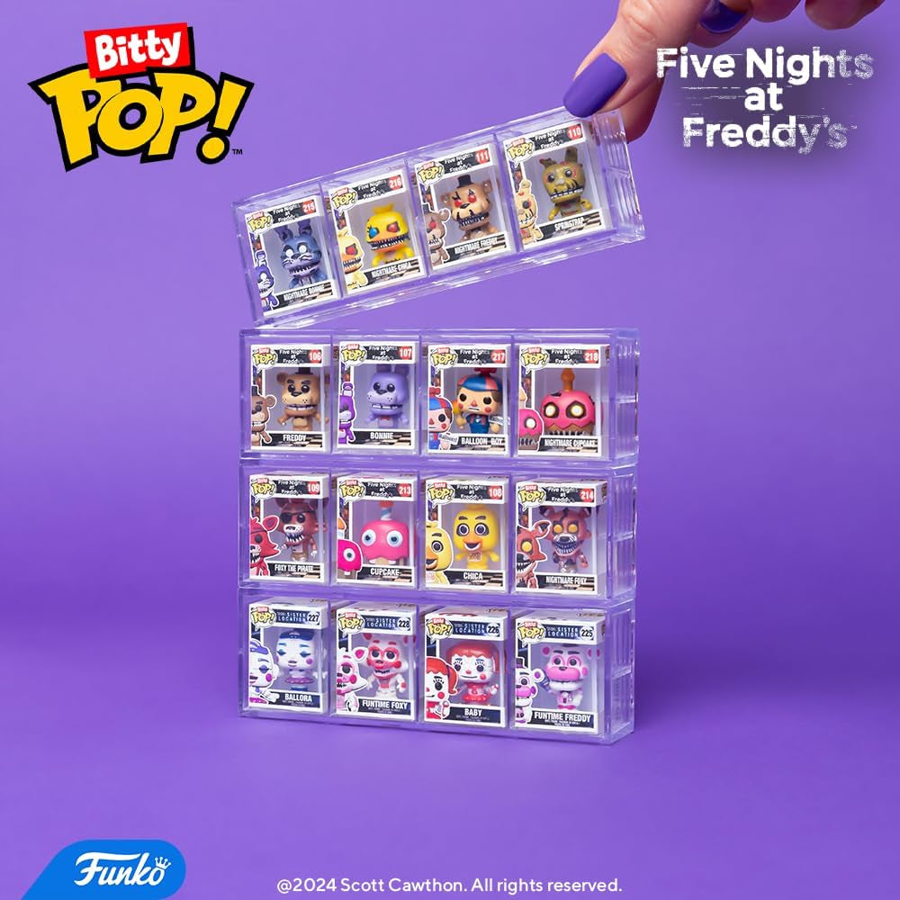 Bitty Pop!: Five Nights at Freddy'S Mini Collectible Toys 4-Pack - Ballora, Funtime Foxy, Baby & Mystery Chase Figure (Styles May Vary)