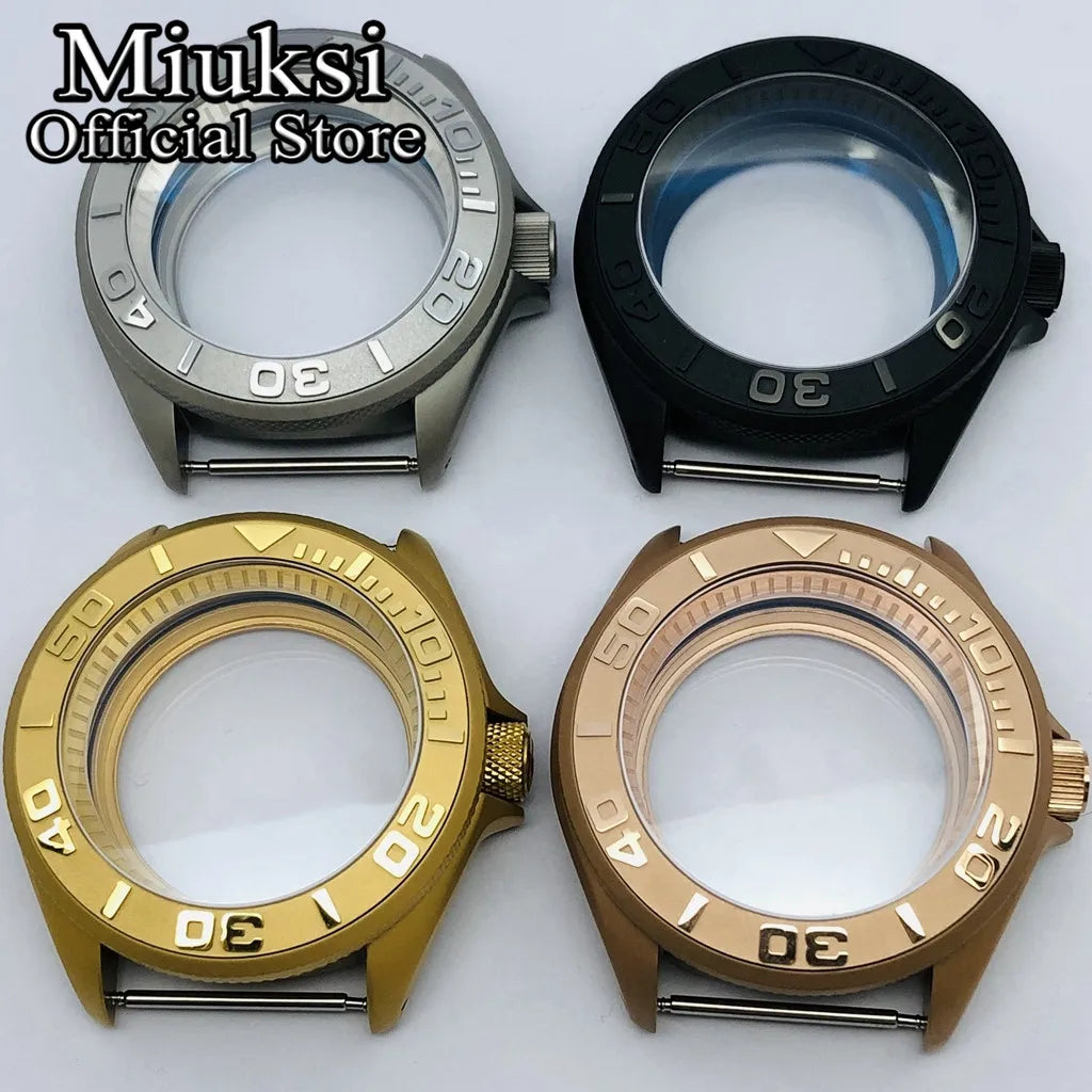 42Mm Watch Case Domed Sapphire Glass Ceramic/Titanium Bezel 200M Water Resistant Fit NH35 NH36 Movement