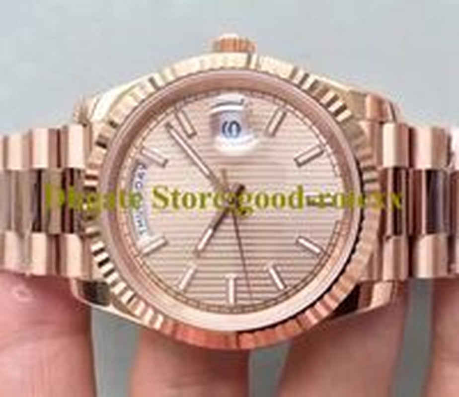 7 Colour Mens Watches Men Watch Bpf Green Brown Champagne White Automatic 2813 Movement BP Everose Time Day Date Rose Gold Crystal Chocolate Factory Wristwatches