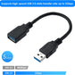 USB 3.0 USB Male a to Female a High Speed Standard USB Extension Cable - Extender to USB Hub,Black 8 Inch