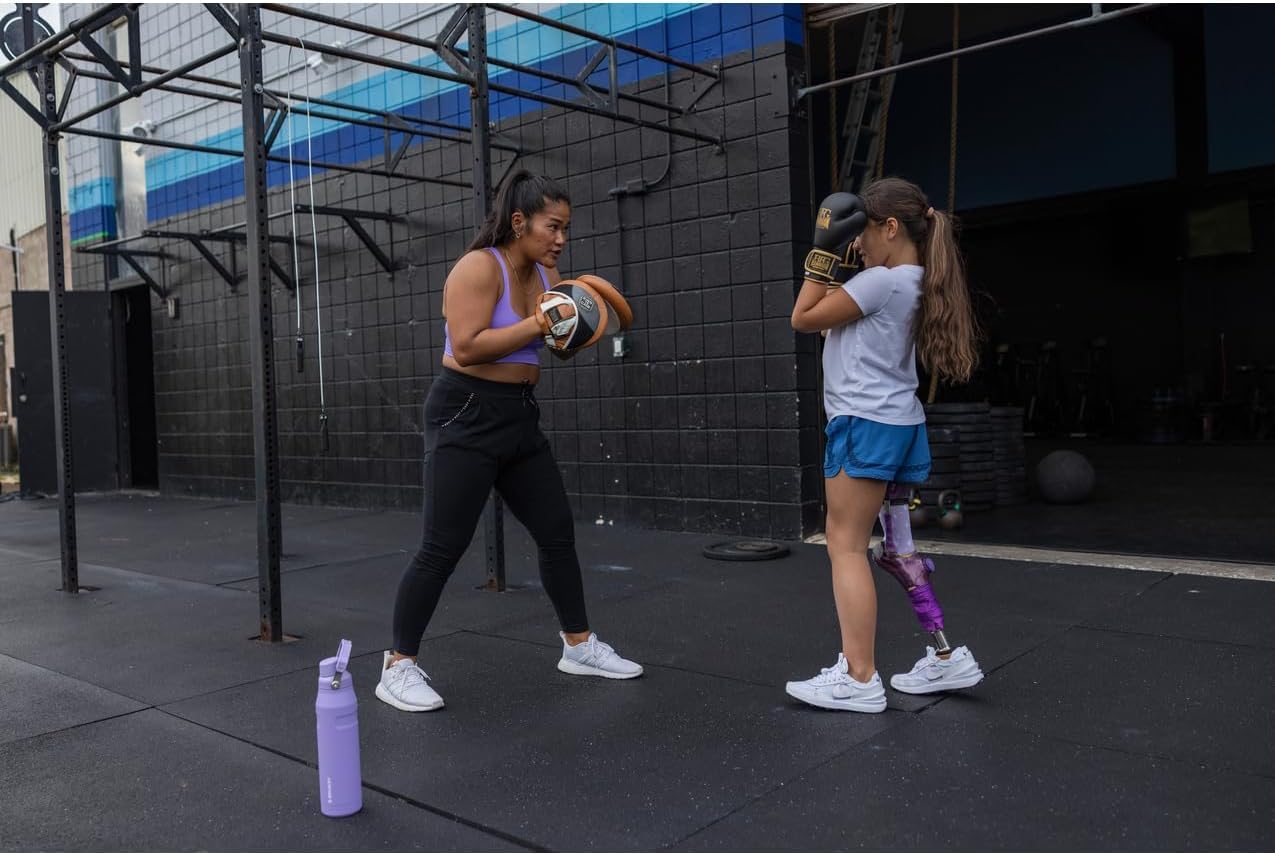 Iceflow Fast Flow Water Bottle | Angled Spout Lid | Lightweight & Leakproof for Travel & Sports | Insulated Stainless Steel | Bpa-Free