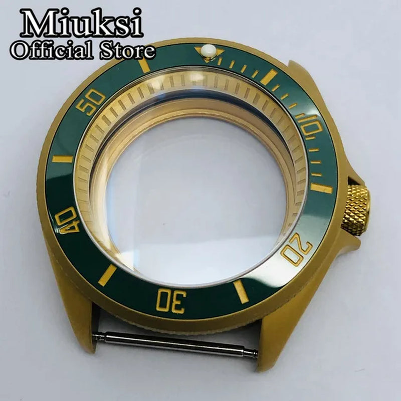 42Mm Watch Case Domed Sapphire Glass Ceramic/Titanium Bezel 200M Water Resistant Fit NH35 NH36 Movement